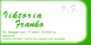 viktoria franko business card