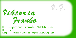 viktoria franko business card